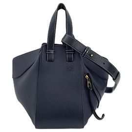 Borsa a mano e a tracolla Loewe Hammock Small in Navy Blu navy