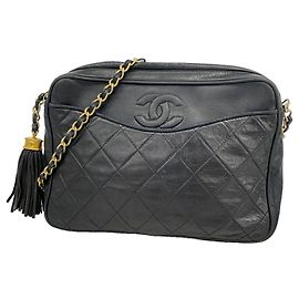 Borsa a tracolla Chanel Matelassé Nero