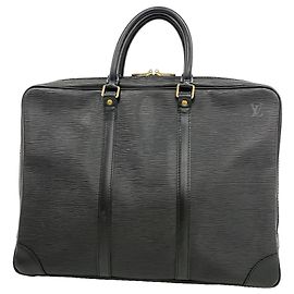 Bolso Portedocuments Voyage Louis Vuitton de cuero Epi Negro