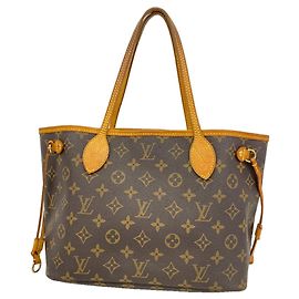 Sac Cabas Louis Vuitton Monogram Neverfull PM Marron