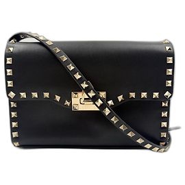 Borsa a tracolla con borchie VALENTINO Rockstud Nero