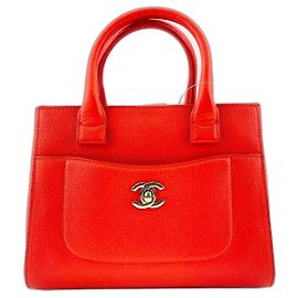 Bolsa CHANEL Neo Executive Mini em Laranja Laranja