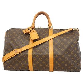 Louis Vuitton Boston Monogram Keepall Bandoulière 50 Marrom