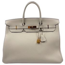 Hermès Bolsa Hermes Birkin 35 em Bege Bege