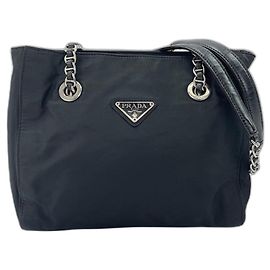 Bolsa de ombro Prada preta Preto