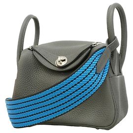Hermès Hermes Lindy Mini Handbag Grey