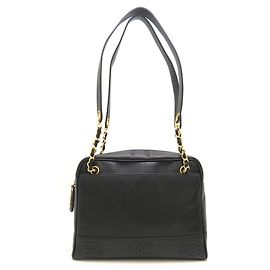 Borsa a tracolla CHANEL Triple Coco Mark A03675 Nero