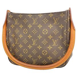 Borsa a tracolla Louis Vuitton Monogram Looping MM Marrone