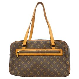 Borsa a tracolla Louis Vuitton Monogram Cite GM Marrone