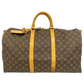 Louis Vuitton Boston Monogram Keepall Bandoulière 50 Marron