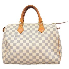 Bolsa Louis Vuitton Damier Azur Speedy 30 Branco