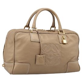 Sac à main LOEWE Amazonas en cuir doré authentique ka5872A Doré