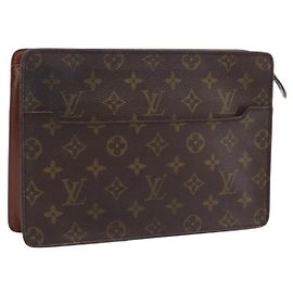 LOUIS VUITTON Monogram Pochette Homme Clutch Bag M51795 LV Auth 197841 Monograma