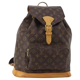LOUIS VUITTON Monogram Montsouris GM Backpack M51135 LV Auth 197003A Monogram