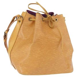 Borsa a tracolla LOUIS VUITTON Epi Petit Noe Gialla M44109 LV Auth ka5931 Giallo