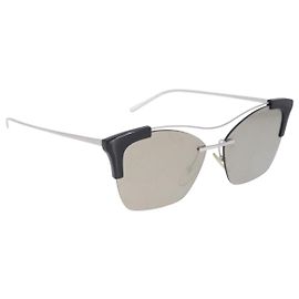 Gafas de sol PRADA Metal Silver Black Auth BA15310 Negro Plata