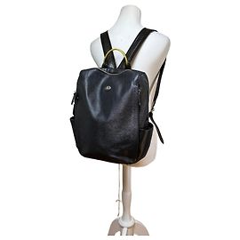 Vintage Vivienne Westwood Leather Backpack Black Silver Black