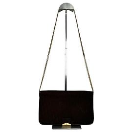 Bolsa de Ombro Vintage Dior Monogram Canvas Marrom Dourado Marrom