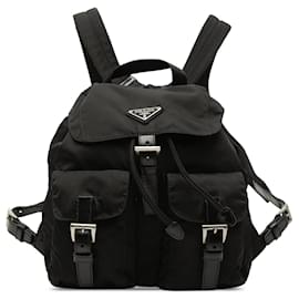 Black Prada Tessuto Backpack Black