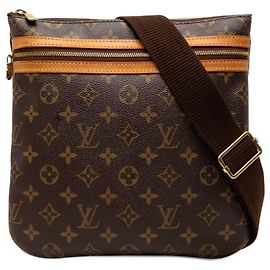 Brown Louis Vuitton Monogram Bosphore Pochette Crossbody Bag Brown