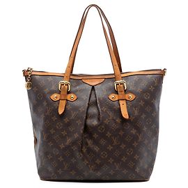 Sac Satchel Louis Vuitton Monogram Palermo GM Marron Marron