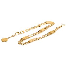 Chanel CC Gürtel mit vergoldetem Medaillon Golden
