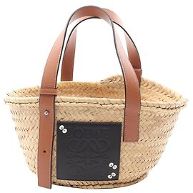 Panier cabas Small Raffia Dust Bunnies marron LOEWE Studio Ghibli Mon Voisin Totoro Marron
