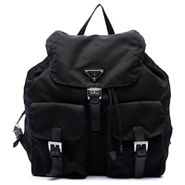 Black Prada Tessuto Backpack Black