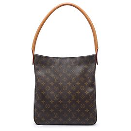 Borsa a tracolla Louis Vuitton Monogram Looping GM Marrone Marrone