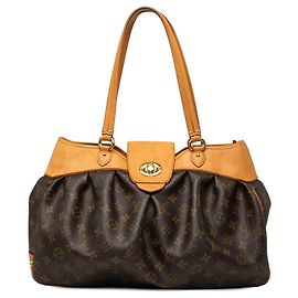 Sac à main Louis Vuitton Monogram Boetie MM Marron Marron
