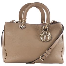 Bolso de mano 2Way Diorissimo de piel Christian Dior, Beige Beige