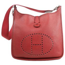 Hermès Hermes Evelyn 2 33 GM Taurillon Clemence en Rouge H: 2004 Rouge