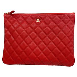 Pochette Chanel Matelassé Rouge