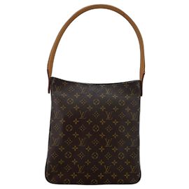 Sac à épaule Louis Vuitton Looping GM Marron