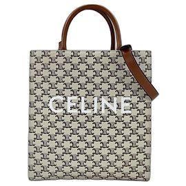 Céline Borsa Celine Vertical Cabas Medium Bianco