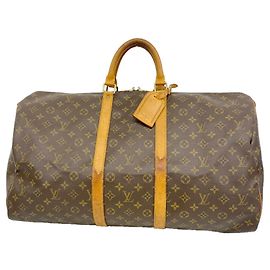 Borsa Boston Louis Vuitton Keepall 55 Monogram Marrone Marrone