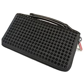 Christian Louboutin Panettone Wallet XL Black Red