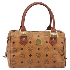 MCM Visetos logogramme Leather Marron