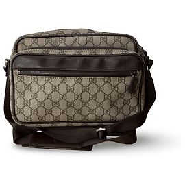 Gucci Supreme Crossbody Black Beige