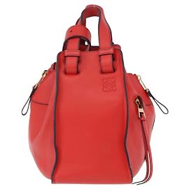 Loewe Hammock Leather Small Rouge