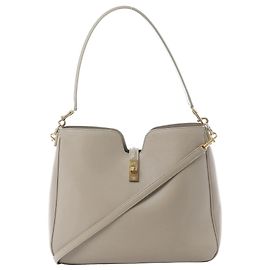 Céline Bolsa de Ombro 2Way em Couro Celine Camille 16 Medium, Bege Bege