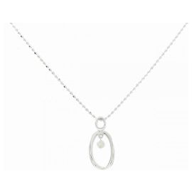 Autre Marque Diamantenhalskette Au750 Silber