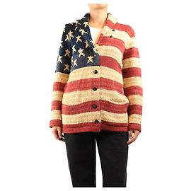 Ralph Lauren Cardigã de malha pesada multicolorido - tamanho XL Multicor