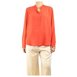 Stella Mc Cartney Seidenbluse orange - size UK 10 Orange