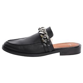 Givenchy Black chain-link flat mules - size EU 39 Black