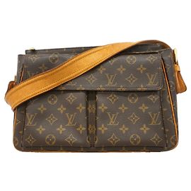 Borsa a tracolla Louis Vuitton Monogram Vivacite GM Marrone