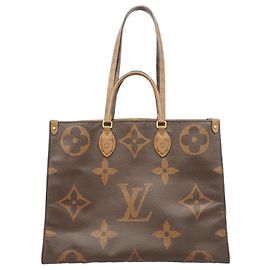 Sac cabas Louis Vuitton Monogram Giant Reverse OnTheGo GM Marron