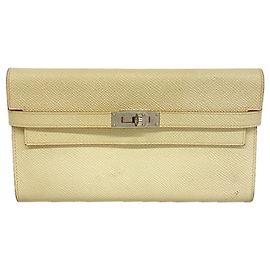Hermès Hermes Kelly Long Wallet White