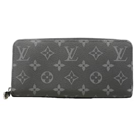 Cartera Zippy Louis Vuitton Monogram Eclipse Negro