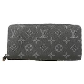 Louis Vuitton Monogram Eclipse Zippy Wallet Schwarz